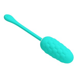 PRETTY LOVE - UOVO VIBRANTE CON TEXTURE MARINA RICARICABILE VERDE ACQUA